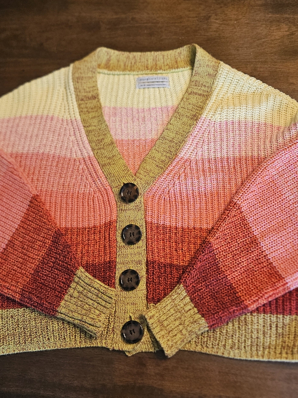 Urban Outfitters Cropped Multi-Colored Cardigan Size XS